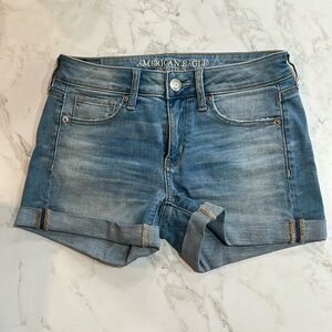 American eagle midi shorts